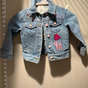 Disney Blue Jean Jacket with Pink Details